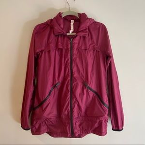 Lululemon magenta run lightweight jacket